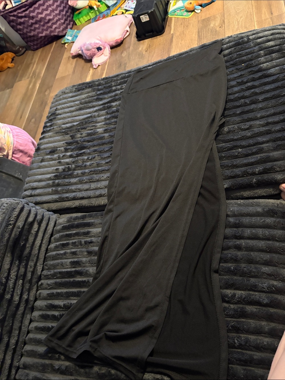 Black Maxi Skirt with Side Slit